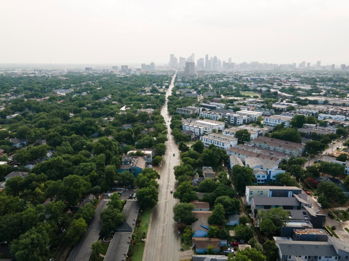 Dallas,,Texas,,Usa,07-06-2021,Aerial,View,Of,Live,Oak