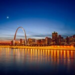 Nightview of St Louis City