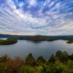 raystown lake in pennsyvlania on a cloudy day